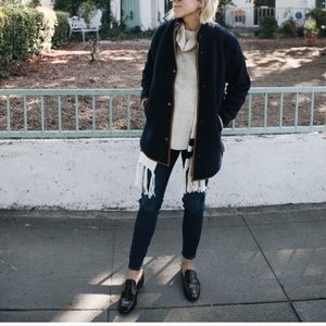 Long Sherpa faux suede lined teddy coat